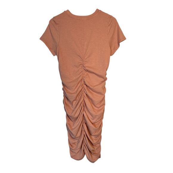 Sundry Women's V-Neck Short Sleeve Stretch Ruched Mini Dress Size XL Pink NWT - Picture 6 of 9